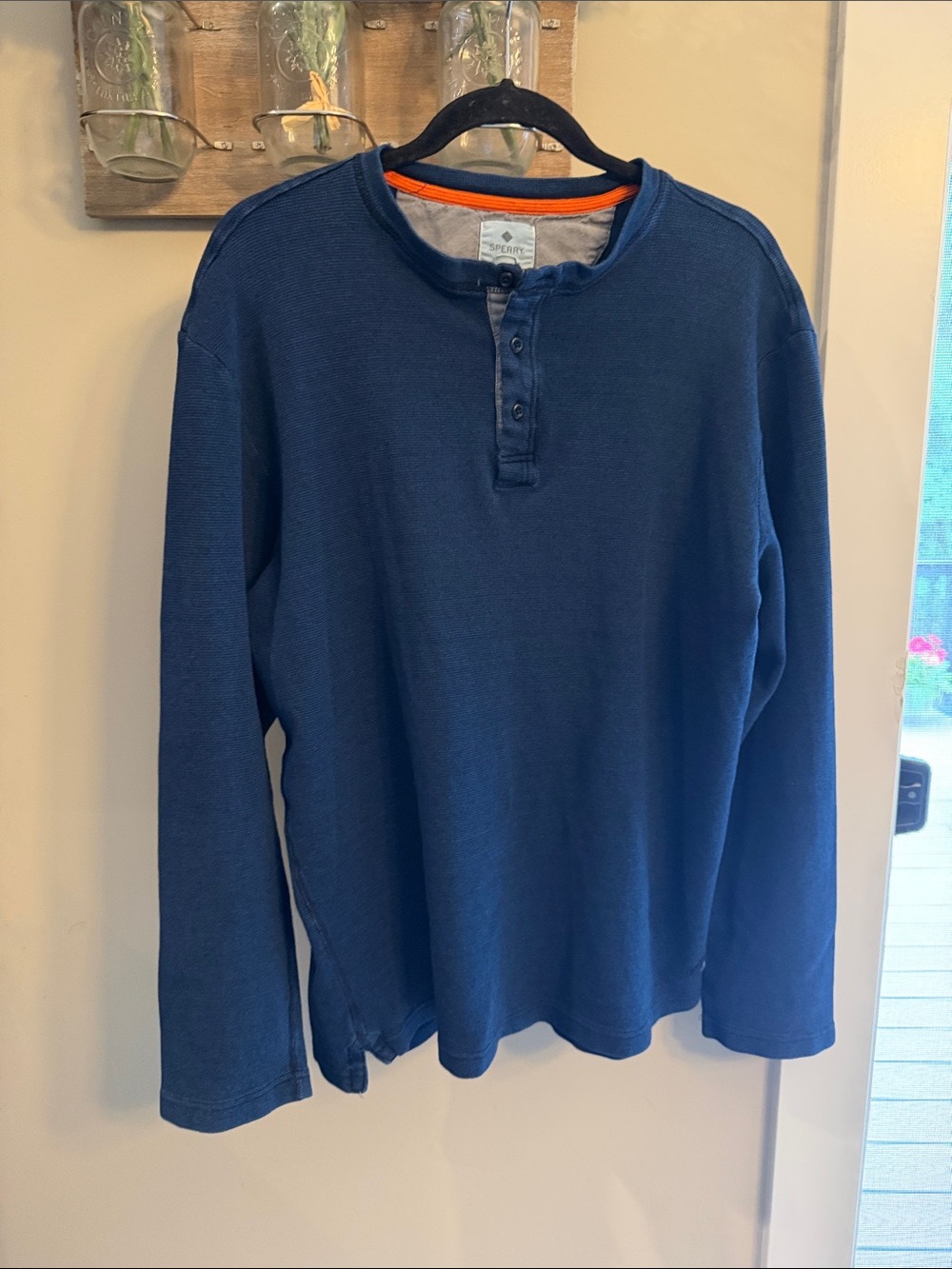 Sperry Navy Long-Sleeve Henley
